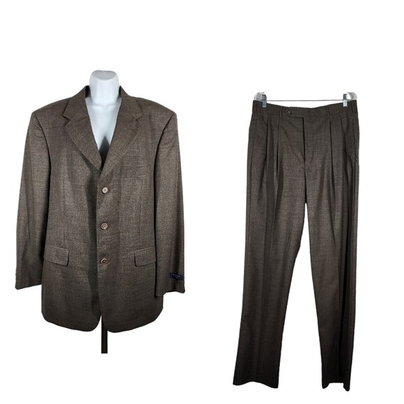 BROOKS BROTHERS 346 100% WORSTED WOOL SUIT - Picture 1 of 13